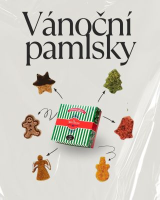 🎄🐾 Vánoční pamlsky jsou na e-shopu — nezapomeňte je přihodit do objednávky! ✨#barnabyforpets #psivanoce #vanocnipamlsky
